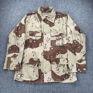 Vintage 80s USGI Desert Camouflage Combat Coat DLA100-90-D-0584 Medium-Long NyCo
